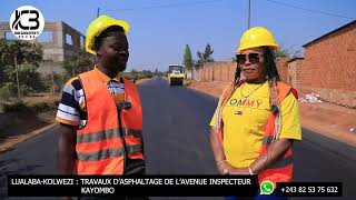 LUALABA: TRAVAUX D'ASPHALTAGE DE L'AVENUE INSPECTEUR KAYOMBO AU Q JOLI SITE, KOLWEZI