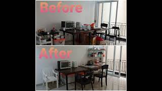 Before After. Temporary Baking Area. Fungsional, Compact & Low Budget