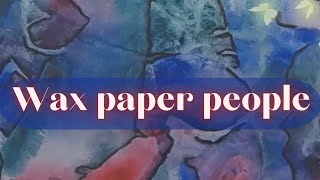 Abstract watercolor people - easy method