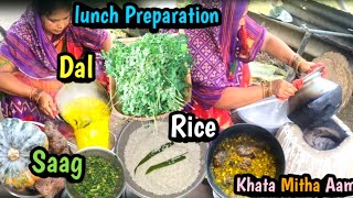 Lunch Preparation Cooking And Eating/How To Make Rice In A Pot/HowTo Make Dalma#ayushicookingvlogs