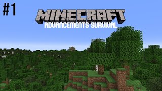 Humble Beginnings - Minecraft Advancements Survival #1