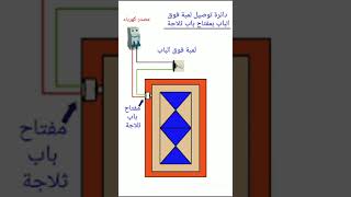 زرالجرس مفتاح الثلاجة شرح الدوائر الكهربائيةExplanation of electrical circuits, the bell door switch