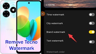 How to Remove Tecno Watermark from Photo Camera Customized & Change Name Tecno Smartphone