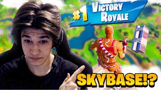 СПЕЧЕЛИХМЕ FORTNITE ИГРА НА SKYBASE 🧱(МНОГО СМЯХ)