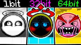 Custom Geometry Dash Faces but everytime more and more bits 31