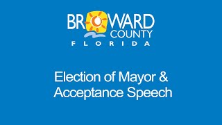 Election Mayor and Acceptance Speech