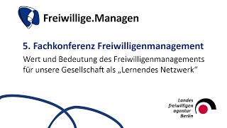 5. Fachkonferenz Freiwilligenmanagement