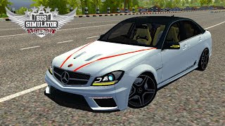 New Mercedes Benz C63 AMG Car Mod For Bus Simulator Indonesia | BUSSID V3.6.1 | #bussidmods #bussid