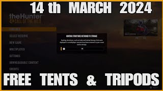 FREE TENTS & TRIPODS GLITCH STILL WORKS AFTER 12 MARCH 2024 Update THE HUNTER COTW