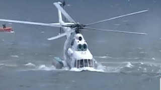 helicopter Take off  and water Crash