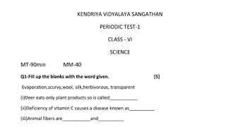 Class 6 Science periodic test 1 question paper (2022 - 2023) | Unit test 1