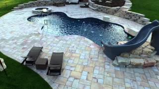 Barrington Hills Aerial Video of Swimming Pool