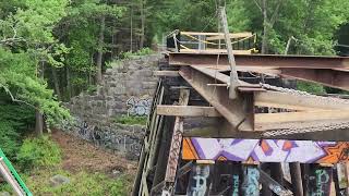 Manchester nh Rail Trail  Train Trestle Update