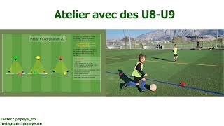 ENTRAINEMENT FOOTBALL POUR PETIT | Passe & Coordination (U8-U9) 🇫🇷