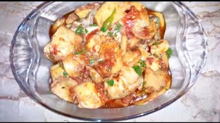 Masaledaar chicken aalu # Fried chicken and potatoes / Farheen's Vlogs / Pakistani Mom