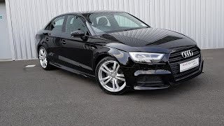 182D7049 - 2018 Audi A3 SALOON 1.6TDI 116HP S-LINE 4DR BLACK EDITION 27,995