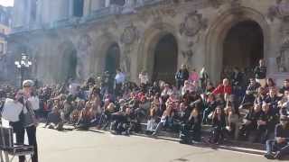 La Vie En Rose. Street performance outside Opera Garnier