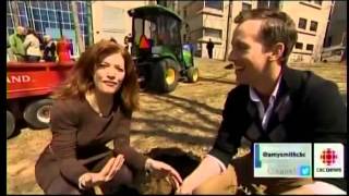 Earth Day 2014 at Dalhousie University. CBC Evening News