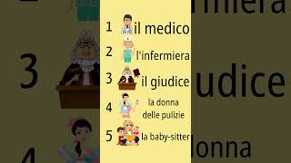 Do you know the names of these jobs in Italian?  👻 #shorts #italian #learnitalian