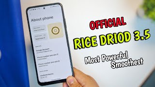 Rice Driod 3.5 Official for Redmi note 10 - A highly customizable Rom