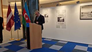 Amb. Vaqif Sadıqov made a opening speech at the photo exhibition "Karabakh  After the War"