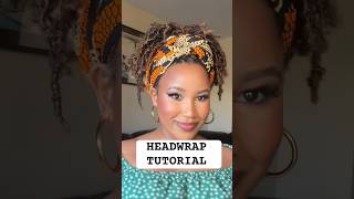 Here is a quick headwrap tutorial #headwrap #headwrapstyles #headwraptutorial #headwrap #naturalhair