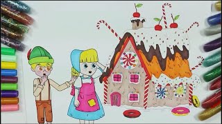 Hansel ve Gretel Çiz ve Boya | Renkleri Öğreniyorum | Hayvanları Öğreniyorum