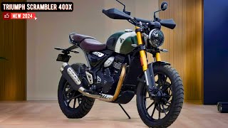 NEW 2024 TRIUMPH SCRAMBLER 400X Sophisticated Modern Classic Motorcycle