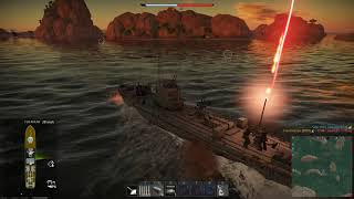 War Thunder BMO Armored Sub Chaser on African Gulf - Naval Battles - Russian Ships