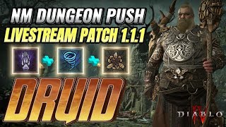 DIABLO 4 WHATS NEXT FOR THIS GAME.....? NM DUNGEON PUSH 1.1.3 LIVESTREAM ON DRUID