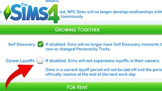 How To Disable/Turn Off Layoffs - The Sims 4