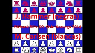 Magnus Carlsen contra Jon Hammer. 2014. Round 1