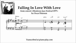 Oscar Peterson - Falling In Love With Love / Montreux Jazz Festival 1977 (transcription)