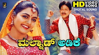 Malnad Adike - HD Video Song - Simhadriya Simha | Vishnuvardhan, Bhanupriya, Meena | Deva