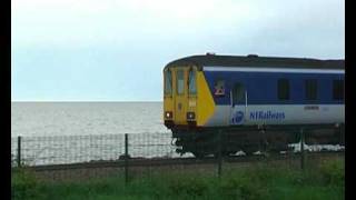 Northern Ireland Railways - DEMU 8451 - Belfast Castle - Approaching Whitehead from Belfast Central