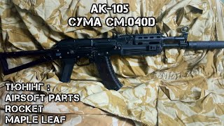 Cyma CM.040D тюнінг(Airsoft Parts, Rocket, Maple Leaf)