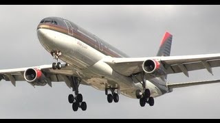 Royal Jordanian A340-200 Landing at Chicago O'Hare