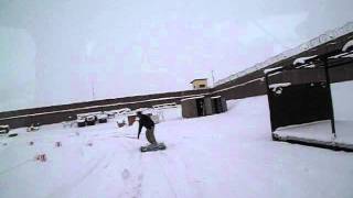 Snow boarding in Afghanistan Pulled by the Kawasaki