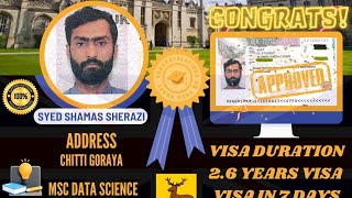 Alhamdulillah Sadaat Consultancy Success One More Case  Congrats 🎉#Syed_Shamas_Sherazi Got UK Visa🇭🇲