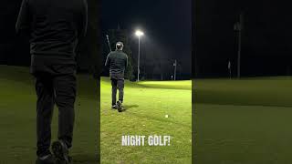 First time night golfing #golfshot #golflife #golf