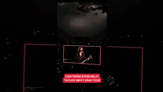 Lightning Strikes and Rain at Taylor Swift Eras Tour Nashville #taylorswift #erastour #shorts #viral