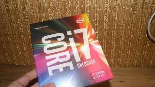 Intel Core i7 6700k Unboxing/Rozbalenie