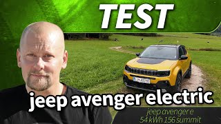 2024 jeep avenger e 54 kWh 156 summit - test