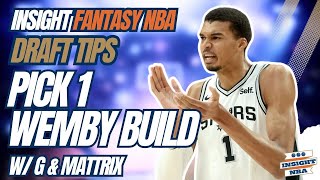 NBA Fantasy Basketball | Mock Draft From Pick 1 | Wemby Build