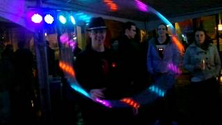 2012 Austin Maker Faire - LED hula hoop