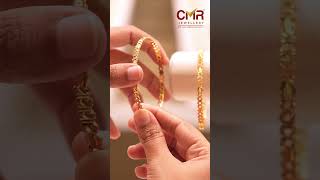 Fancy Gold Bangles with Laser Cut #cmrjewellery #goldjewellery #latestgoldjewellery #goldbangles