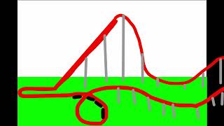 An animated roller coaster