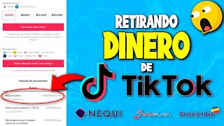 Como RETIRAR DINERO de TIKTOK a NEQUI y DAVIPLATA (FACIL Y RAPIDO) 2021✅