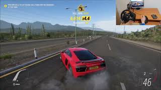 Audi R8 V10  Drag| Race| Gameplay |FORZA HORIZON 5 (Steering Wheel Logitech G920 )