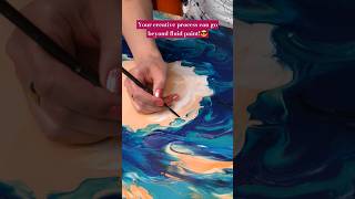 Want to learn to touch up & elevate your Fluid Painting?🤩 Watch this ⬆️